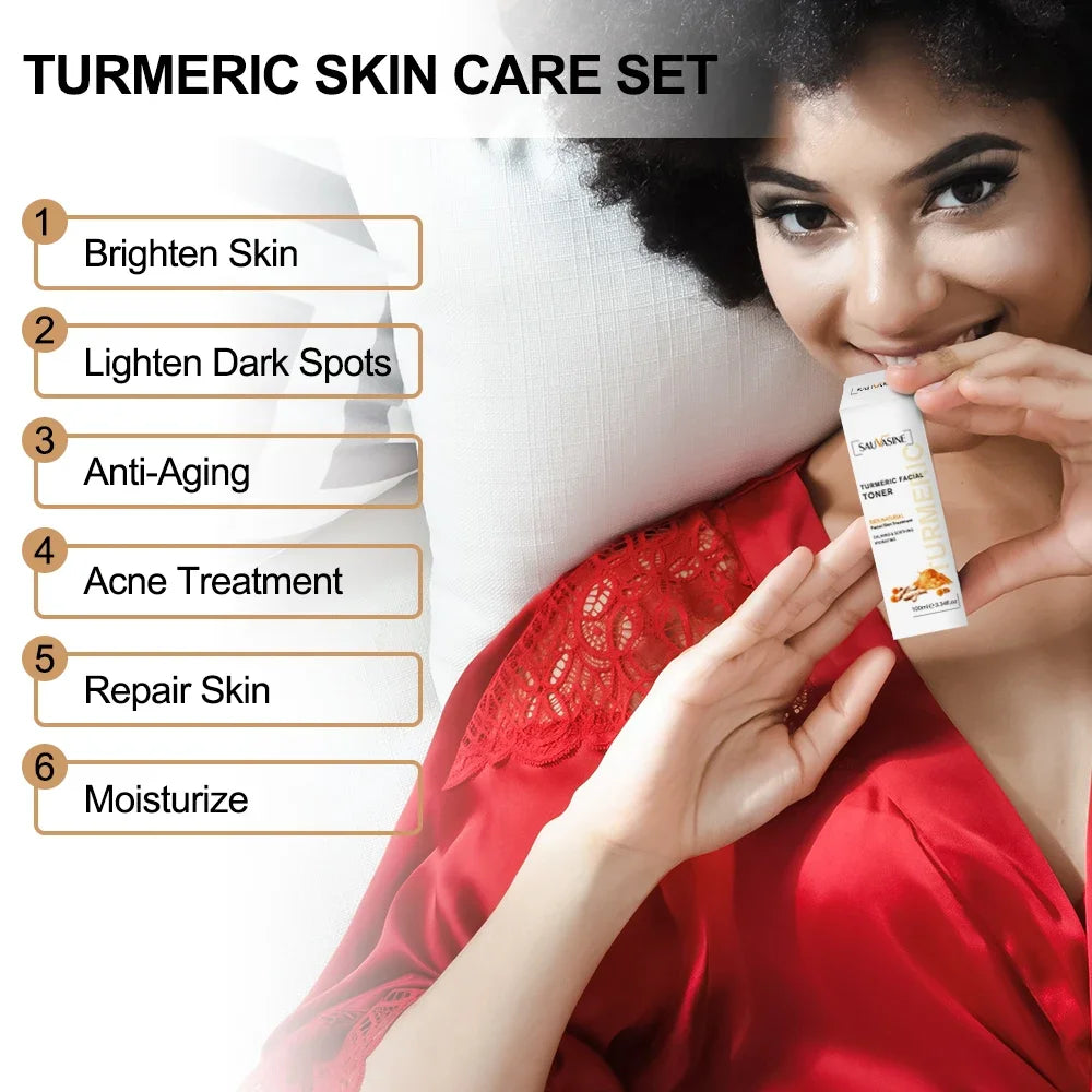 Turmeric lemon Skin Care products Acne Dark Spot Remover…