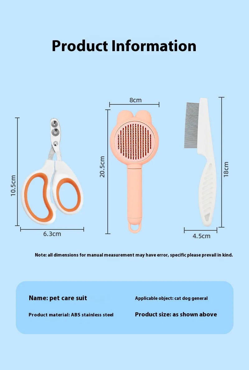Cat Grooming Supplies 3 piece set