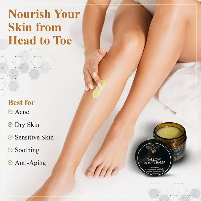 Organic Grass Fed Beef With Raw Honey Moisturizing Cream