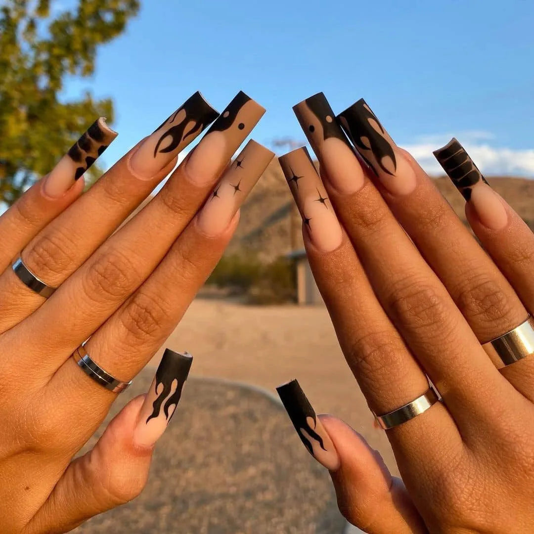 24Pcs Artificial Finger Nails