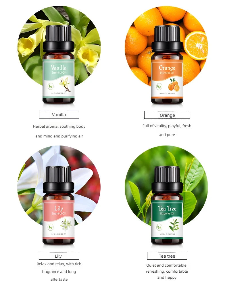 18 Flavors Essential Oils for Aroma Diffuser