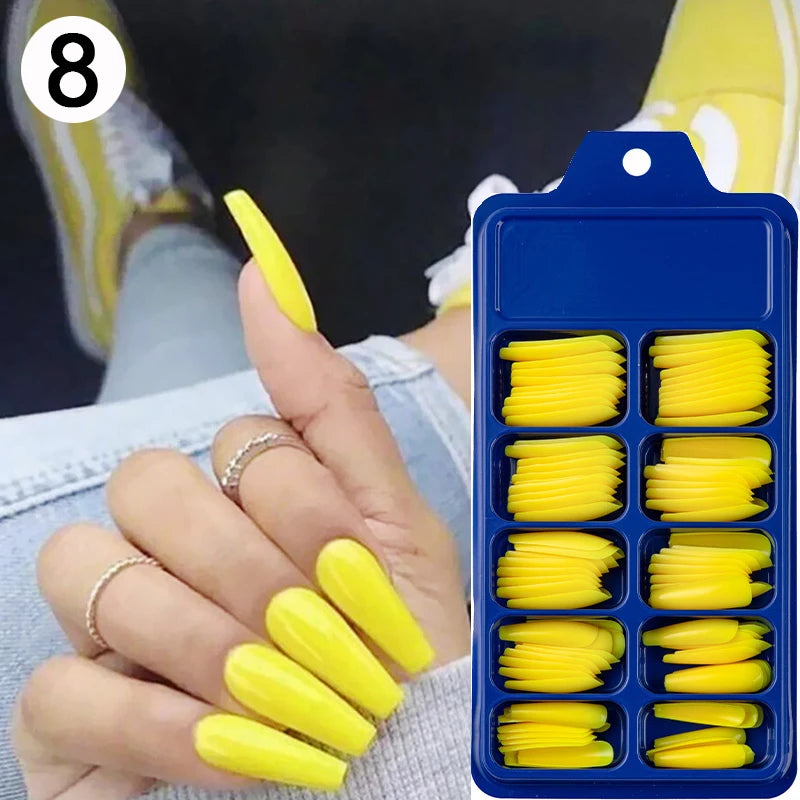 100pcs/box Acrylic Artificial False Nail