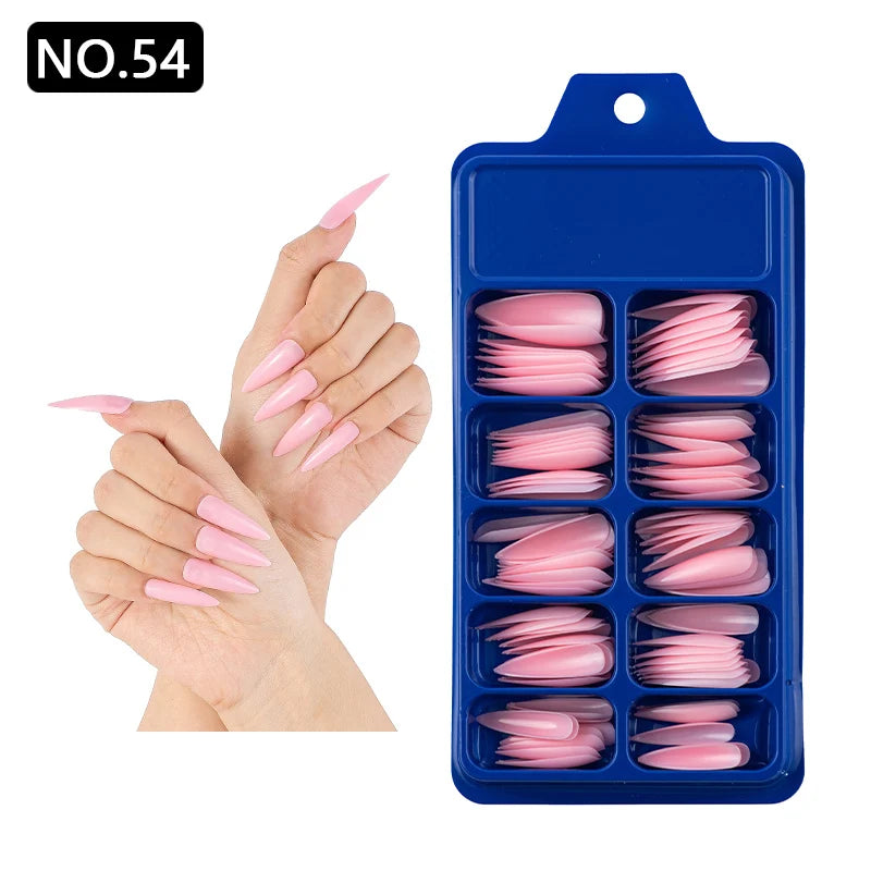 100pcs/box Acrylic Artificial False Nail
