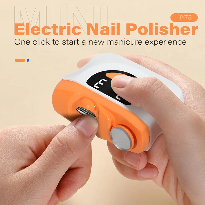 2-in-1 rechargeable electric nail clipper and poisher