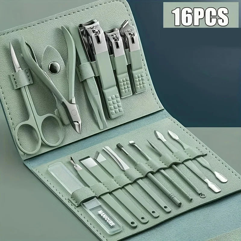 16pcs Professional Nail Clippers