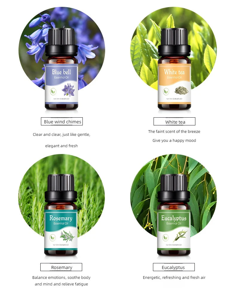 18 Flavors Essential Oils for Aroma Diffuser