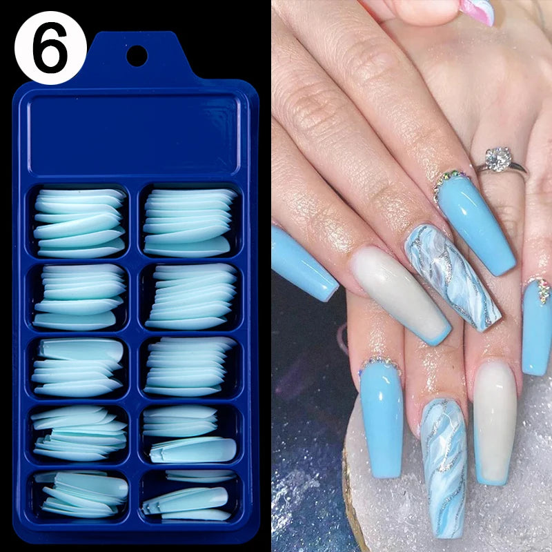100pcs/box Acrylic Artificial False Nail