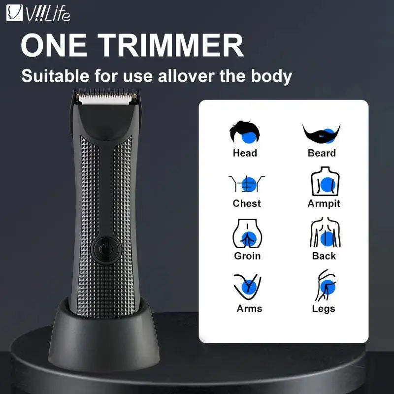 Men's Electric Groin Hair Trimmer