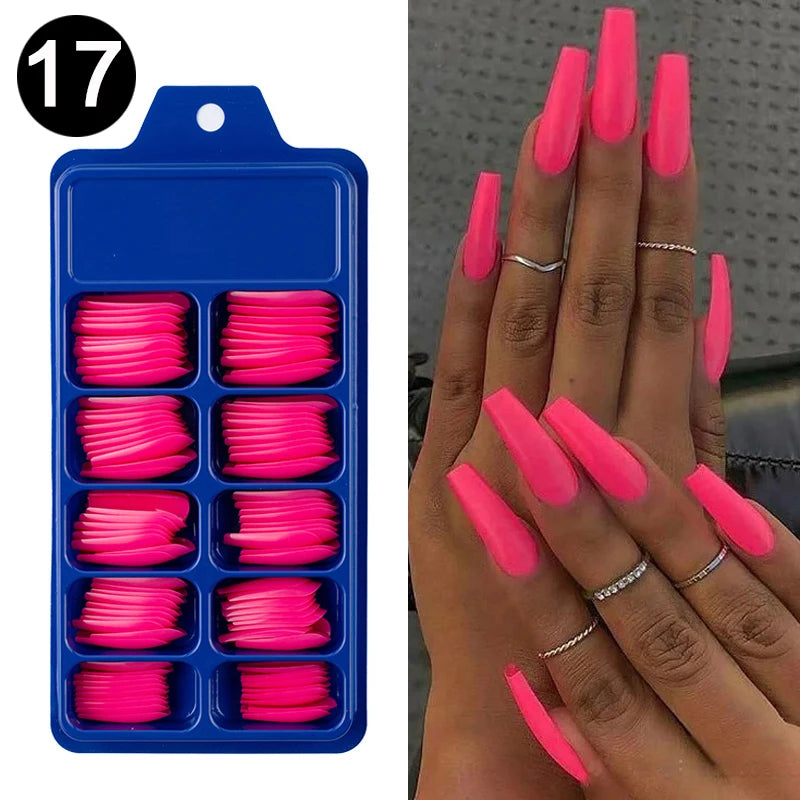 100pcs/box Acrylic Artificial False Nail