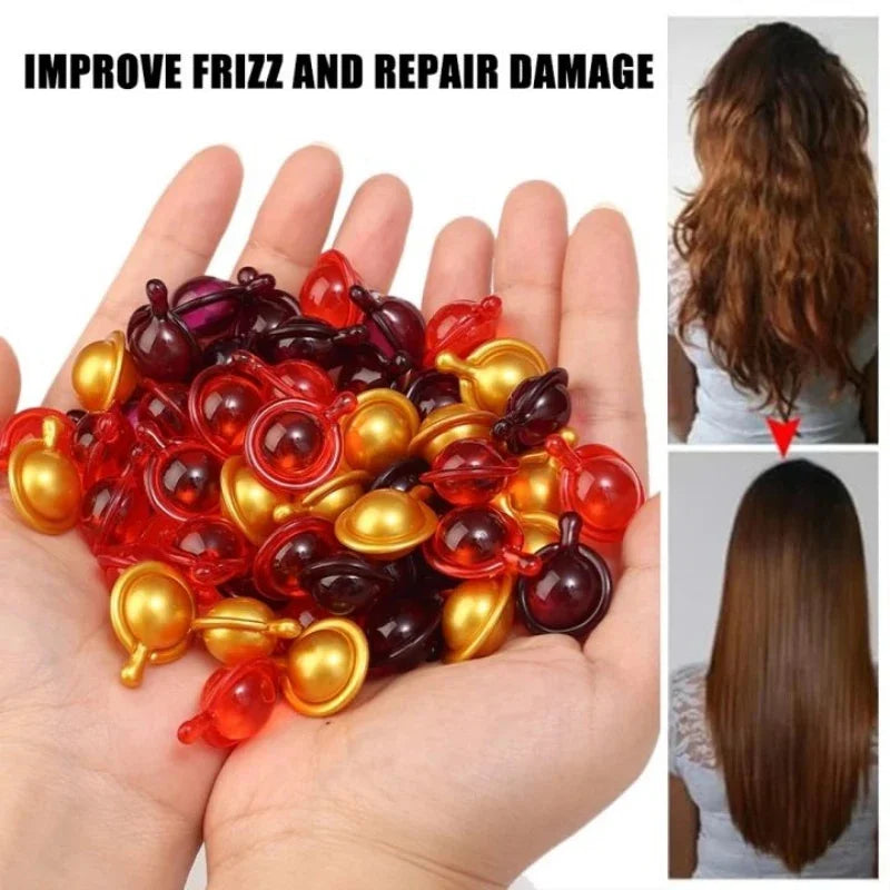 Hair Vitamin Capsule Keratin Oil Fast Restore Soft Smooth Shiny Hair Care