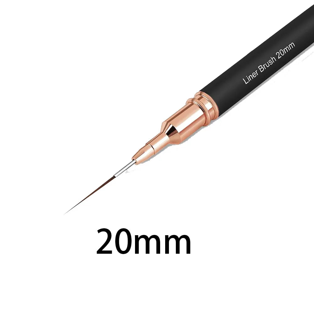 Black Nail Art Liner Brushes