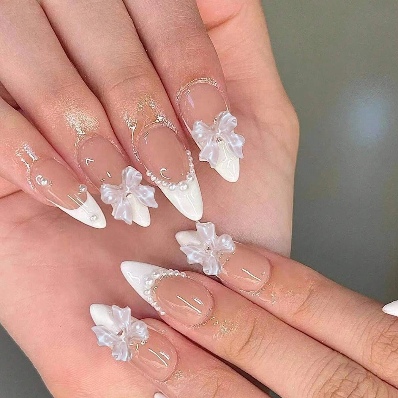 24pcs/set short square false nails for women