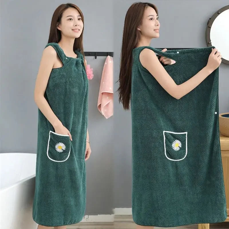 Bath Towel Household Women Wearable Wrap