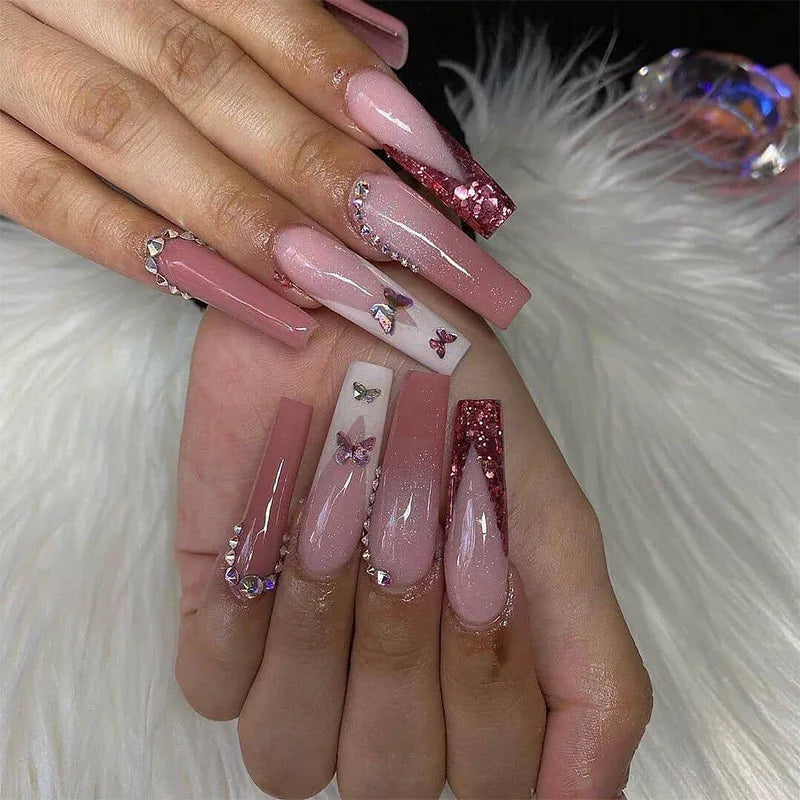 24Pcs Artificial Finger Nails