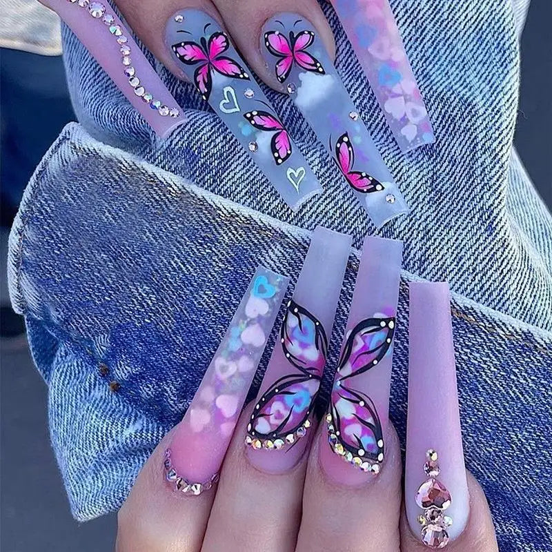 24Pcs Artificial Finger Nails