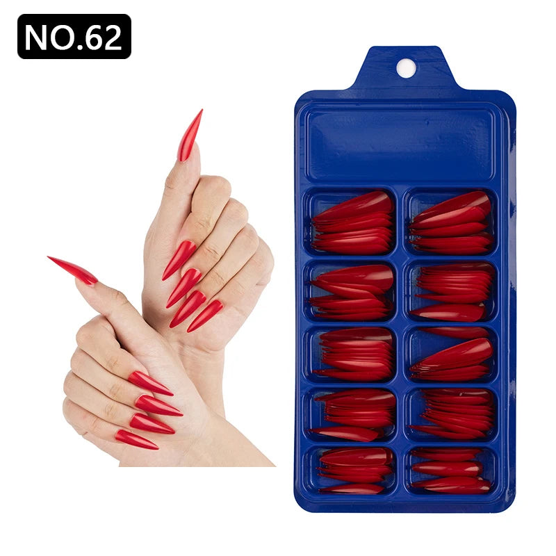 100pcs/box Acrylic Artificial False Nail