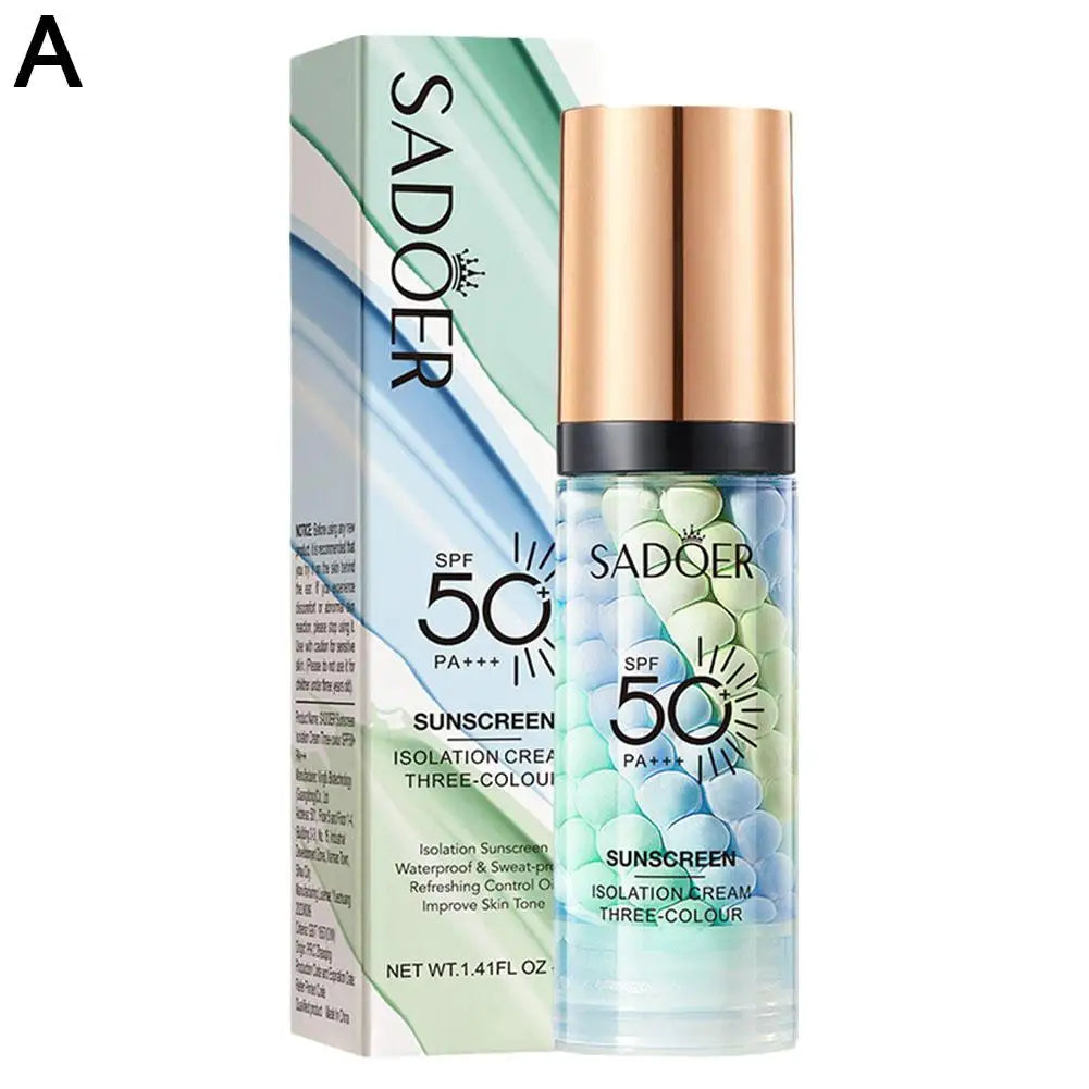 Face Makeup Primer Tri-color Cream Contour