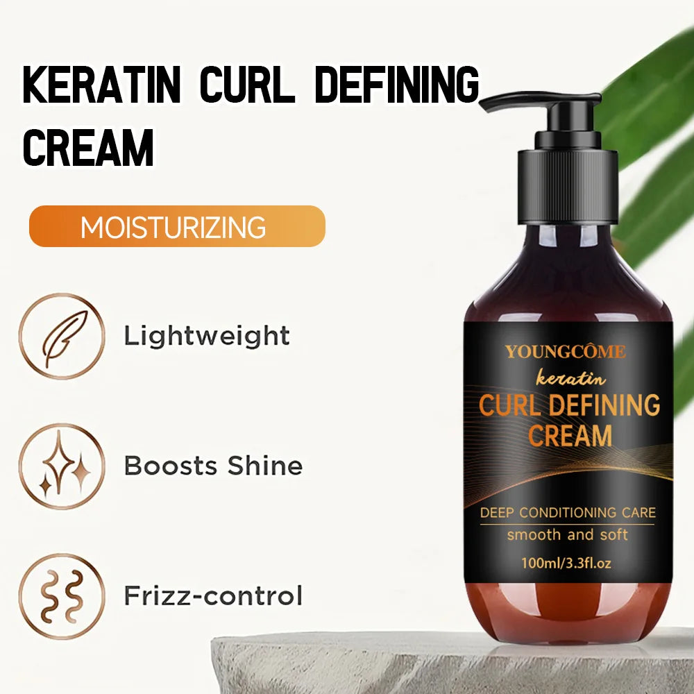 Keratin Curl Defining Cream 5 Seconds Repair Hair