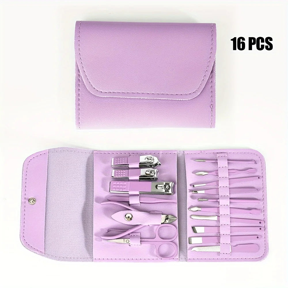 16pcs Professional Nail Clippers