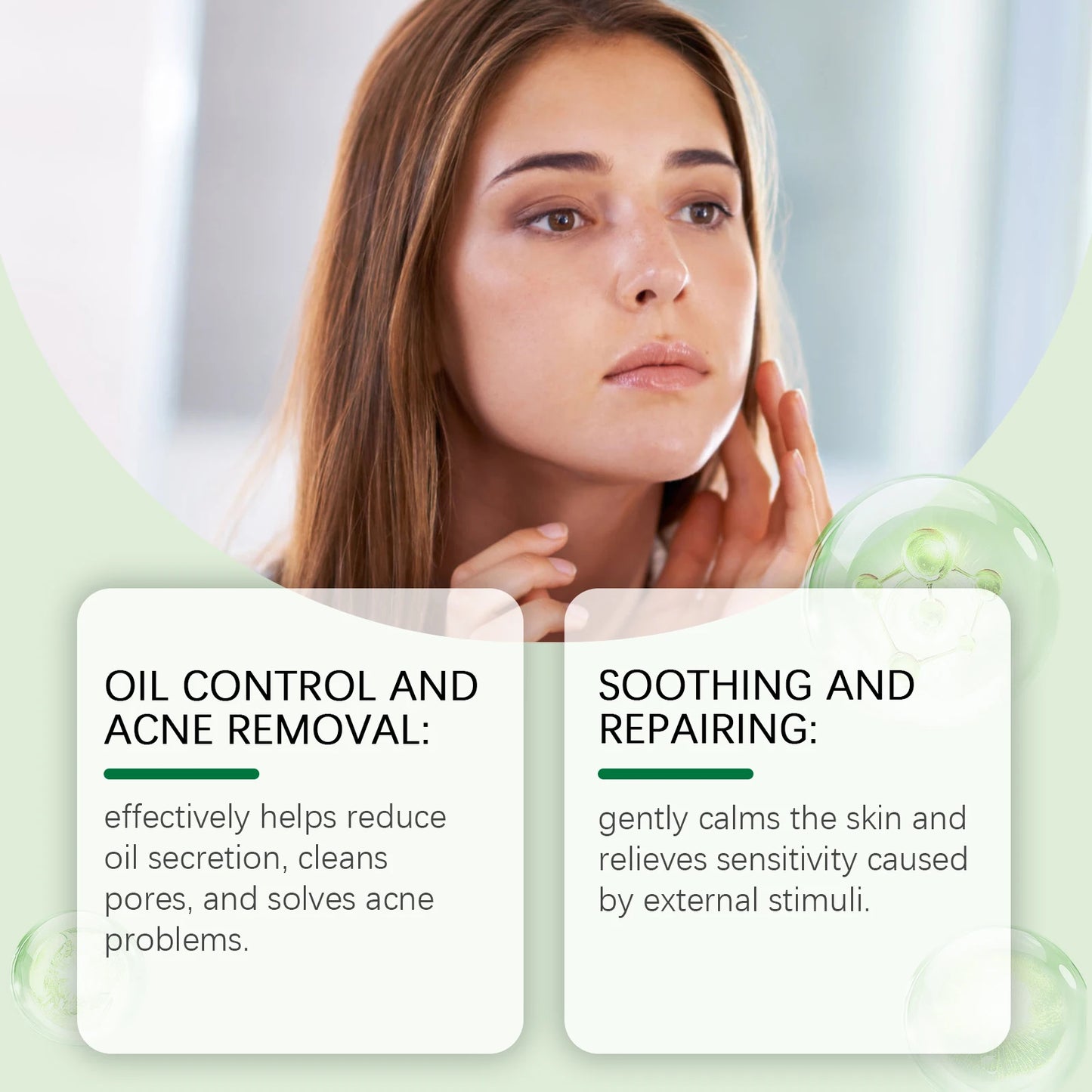 Salicylic Face Care Set Cleansing Pores Cleanser Moisturizing Toner Oil