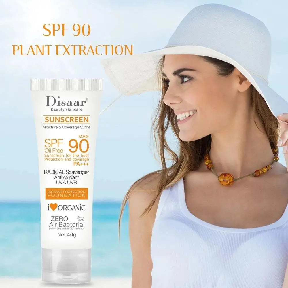 Face Body Whitening Sun Cream SPF 90 Sunblock Skin Protective Cream