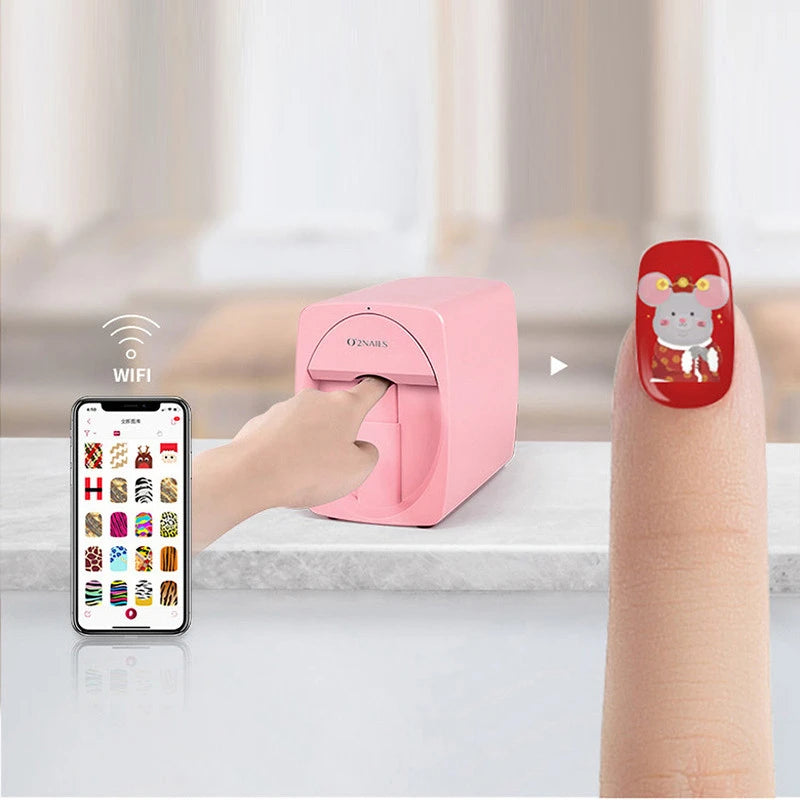 O2NAILS Smart Professional Mobile Nail Printer Machine