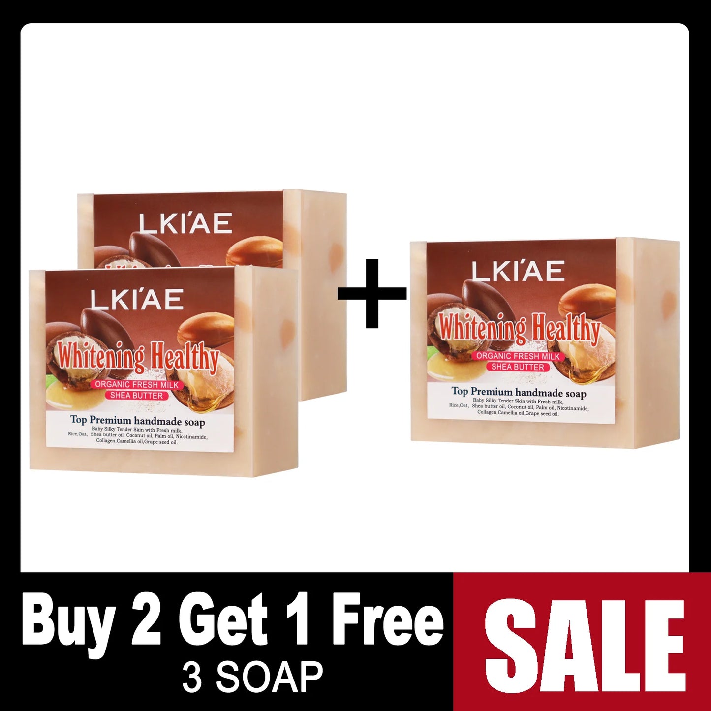 Premium Handmade Organic Fresh Milk Soap, With Shea Butter & Oats