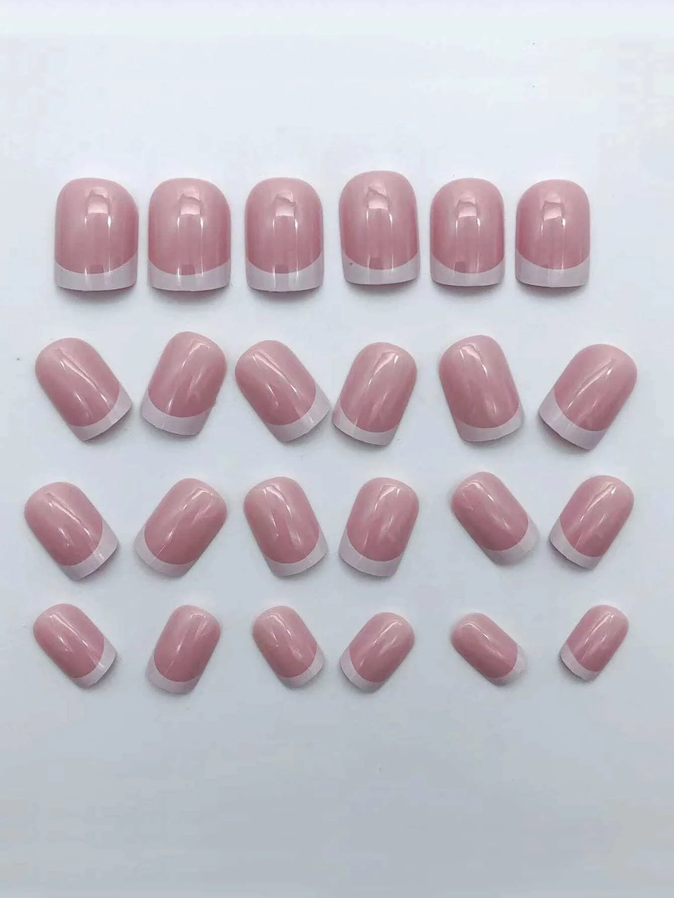 24pcs/set short square false nails for women