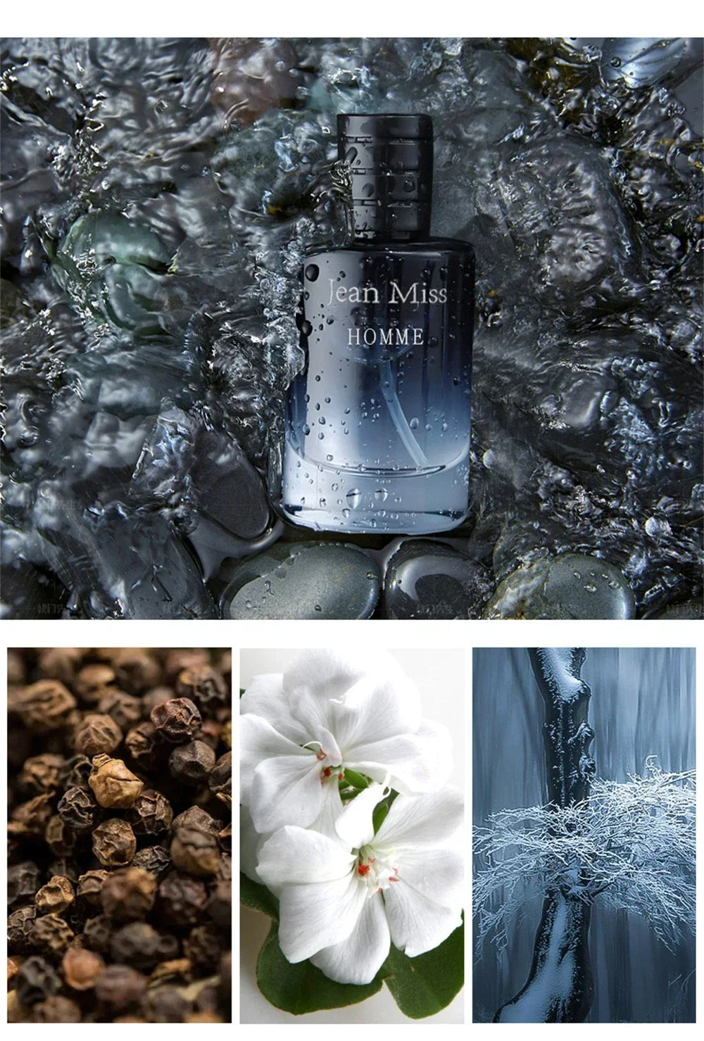 High Quality 90ml Men Perfume Hombre Gift Box 3pcs Set Colognes Scent