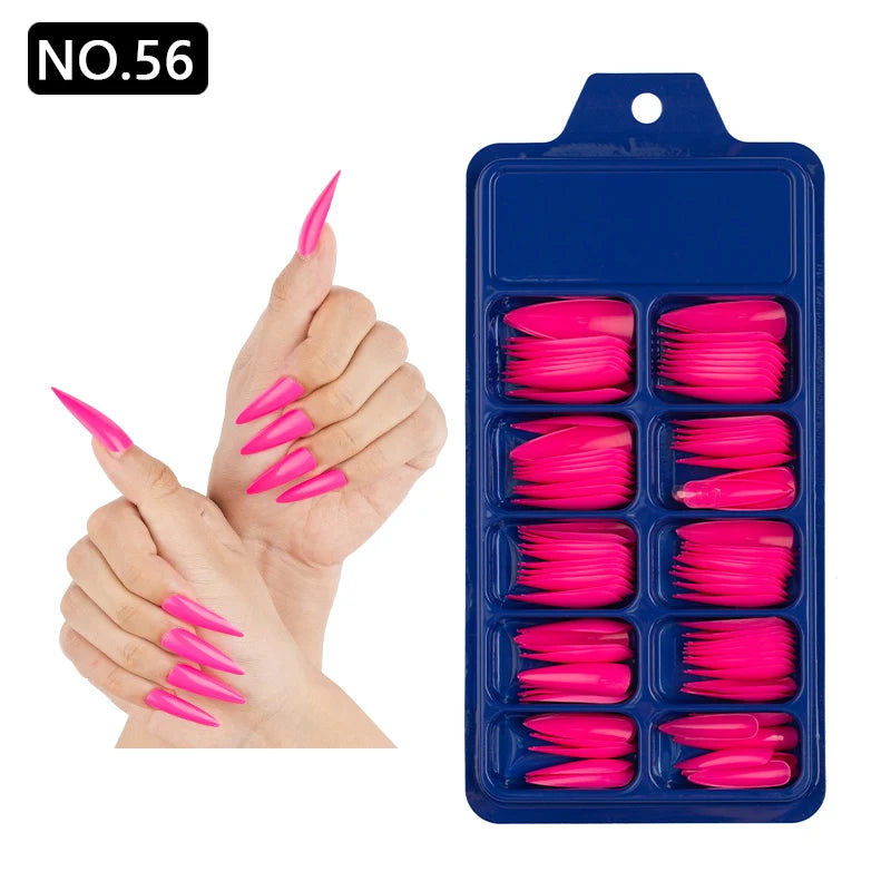 100pcs/box Acrylic Artificial False Nail