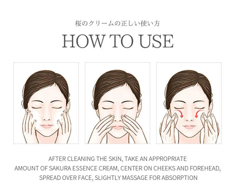 9pcs Facial Products Kit Sakura Skin Care Set