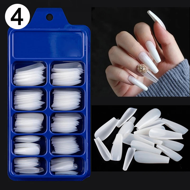 100pcs/box Acrylic Artificial False Nail
