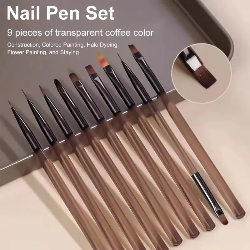 LINMANDA Nail Art Design Pen Painting Tools with Nail Extension