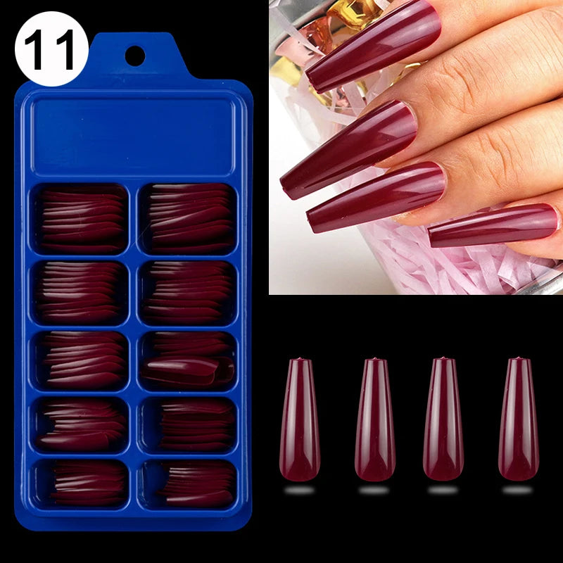 100pcs/box Acrylic Artificial False Nail