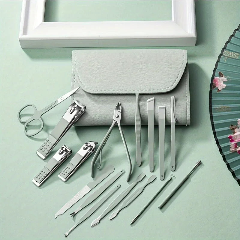 16pcs Professional Nail Clippers