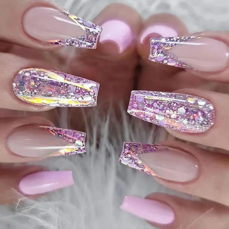 Fashion Colorful Butterfly False Nail