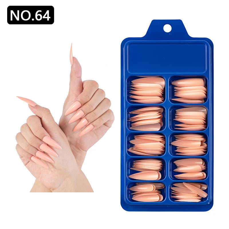 100pcs/box Acrylic Artificial False Nail