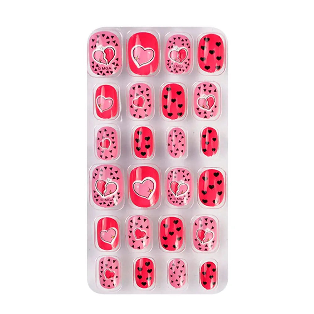 24Pcs/Set Fashion Girls Gifts Finger Nails