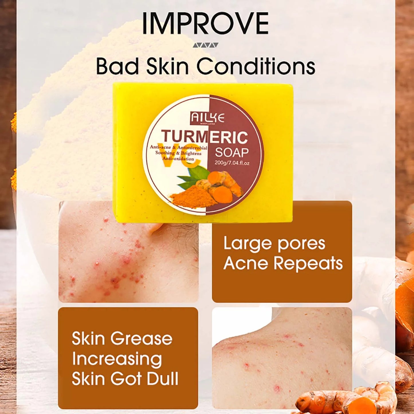 AILKE Turmeric Renew Skin Care Sets