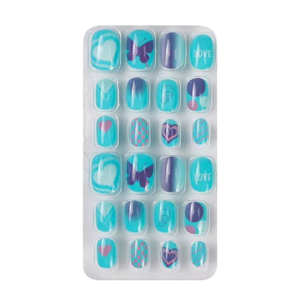24Pcs/Set Fashion Girls Gifts Finger Nails
