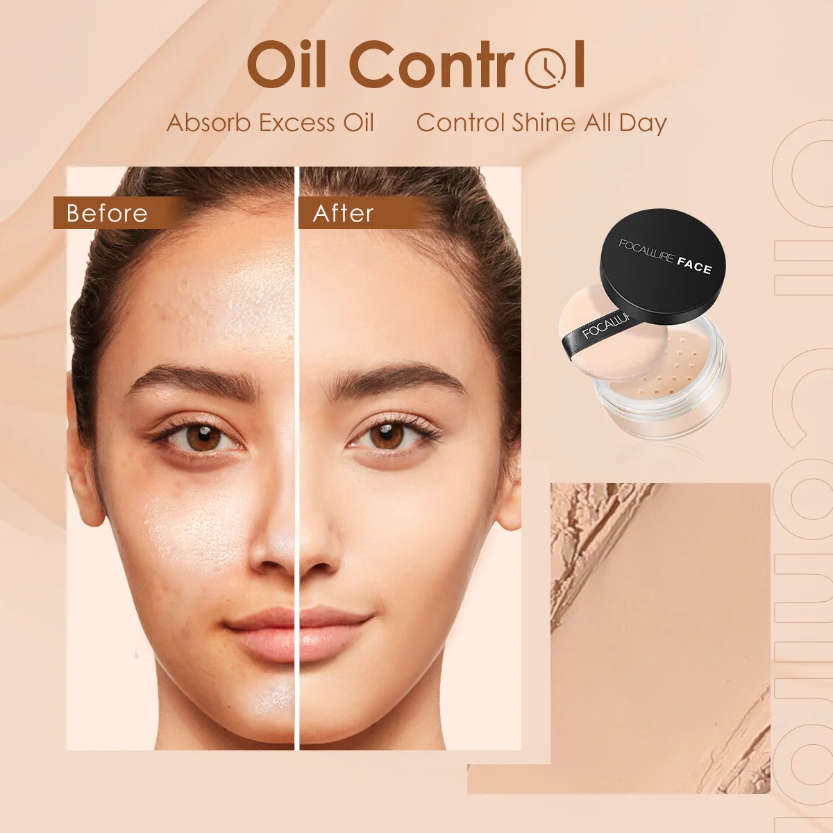 FOCALLURE 9 Colors Face Makeup Brighten Oil Control