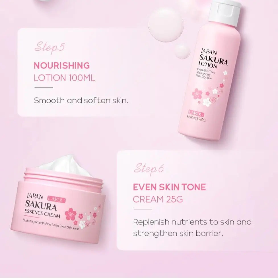 Sakura Skincare Set, 29pcs/set