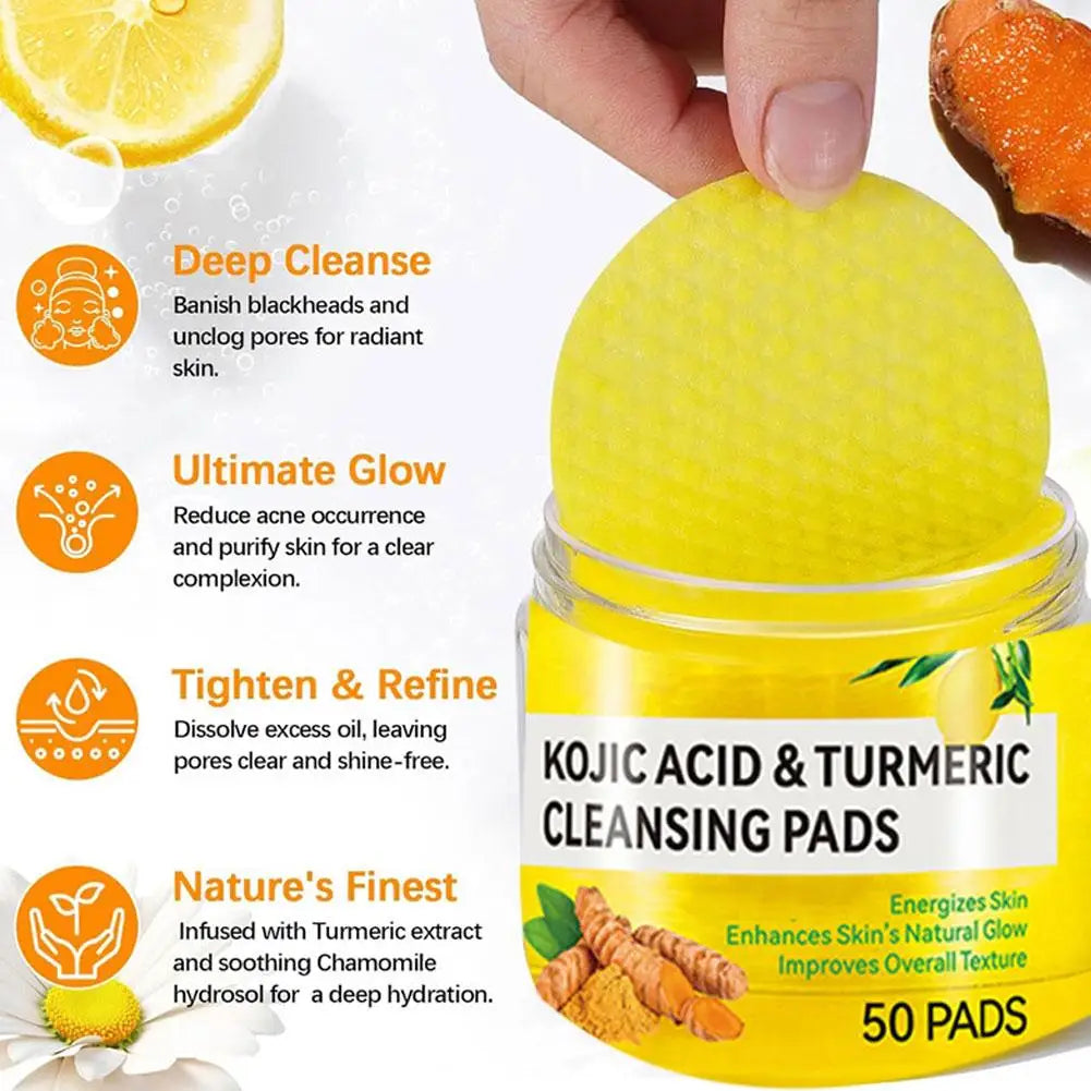 Turmeric Lemon Soap/cleansing pad/Face Cream/Serum Turmeric Series