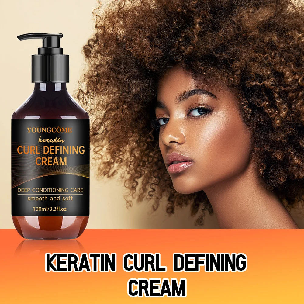 Keratin Curl Defining Cream 5 Seconds Repair Hair