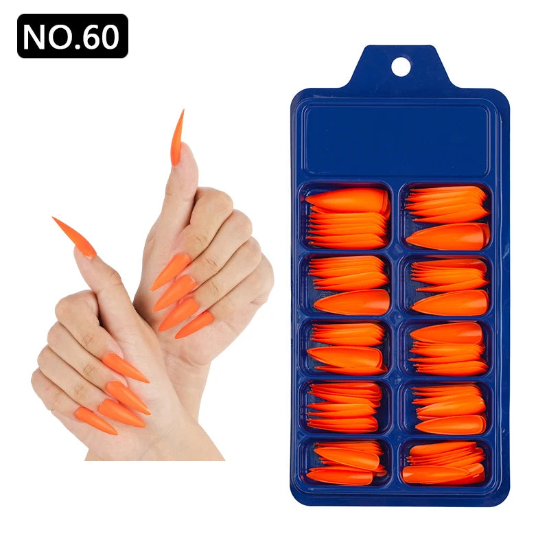 100pcs/box Acrylic Artificial False Nail