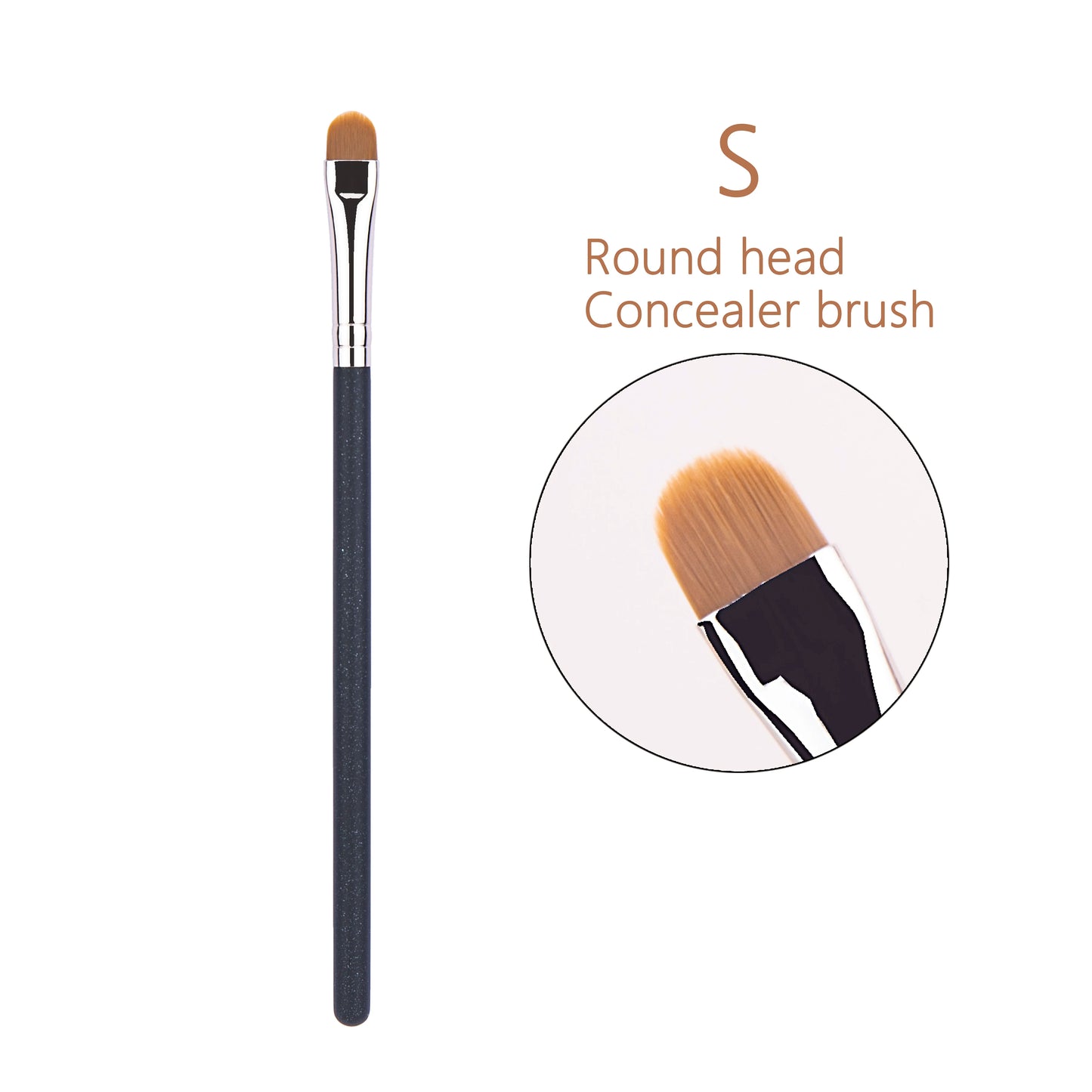 4 Types Sizes Upgraded Ultra-thin Foundation Concealer Makeup Brush