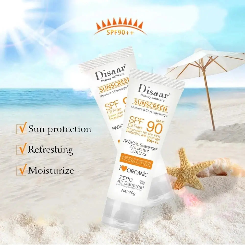 Face Body Whitening Sun Cream SPF 90 Sunblock Skin Protective Cream