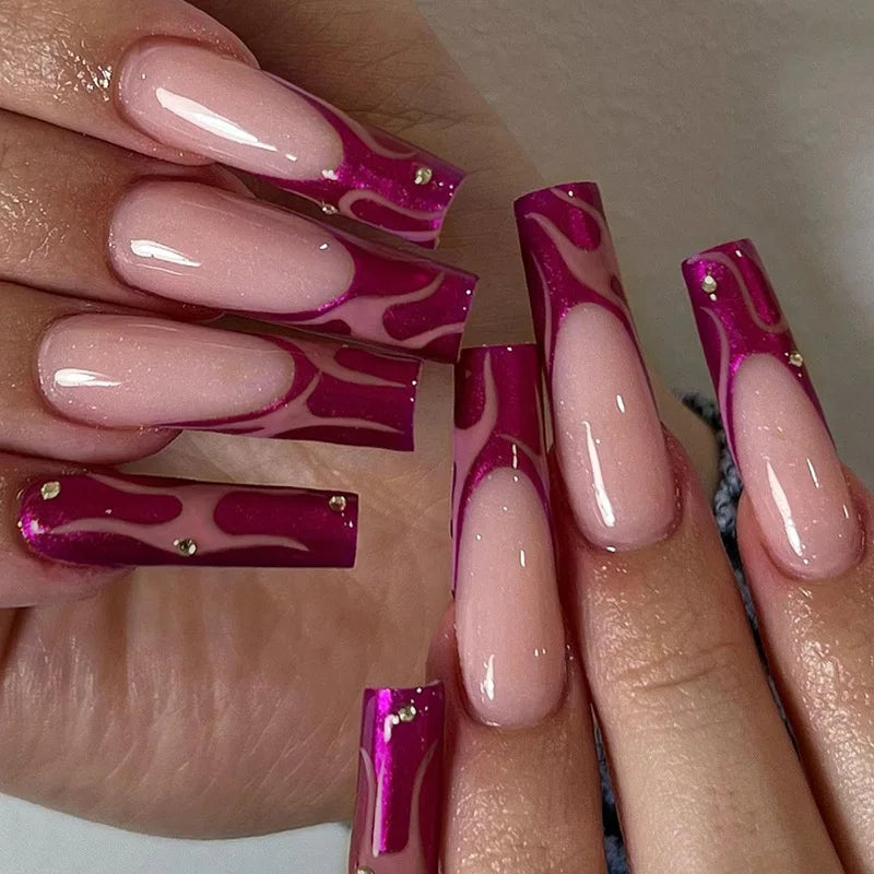 24Pcs Artificial Finger Nails