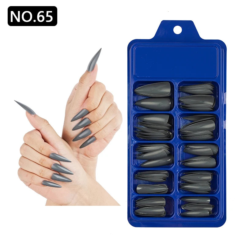 100pcs/box Acrylic Artificial False Nail