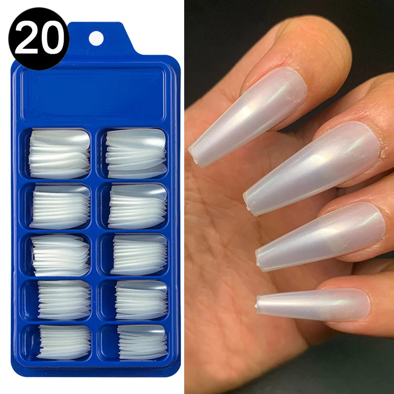 100pcs/box Acrylic Artificial False Nail